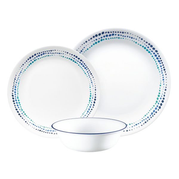 Corelle Ocean blues 12Pc Dinnerware Set The Kitchen Warehouse