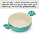 Hawkins 3 Litre Cook n Serve Casserole, Aqua Casserole with Glass Lid, Aqua Blue (IUC30G)