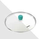 Hawkins 3 Litre Cook n Serve Casserole, Aqua Casserole with Glass Lid, Aqua Blue (IUC30G)