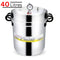 Decent Jumbo Aluminium Outer Lid Pressure Cooker 40 Litre (Silver)