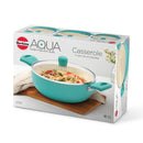Hawkins 3 Litre Cook n Serve Casserole, Aqua Casserole with Glass Lid, Aqua Blue (IUC30G)