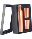 PURE COPPER BOTTLE AND 2 GLASS SET