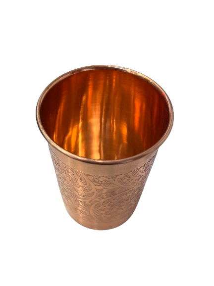 Copper Glass with design 1pc