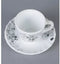 La Opala Mystrio Black Tea & Coffee Cup & Saucers 220 ML Set of 6.