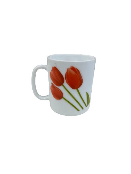 La Opala Diva Coffee Mug Tulip garden 320ml 1pc - The Kitchen Warehouse