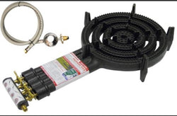 4 Ring Burner Gas Cooker Cast Iron LPG Gas Burner Camping Gas Stove