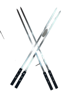 4-Piece Reusable BBQ Skewer Set