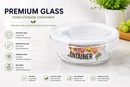 Glass Storage Container Max Round 630ml