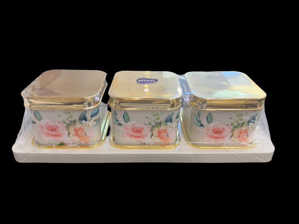 Selvel Polypropylene Utility/serving Container  (Pack of 3, )Floret