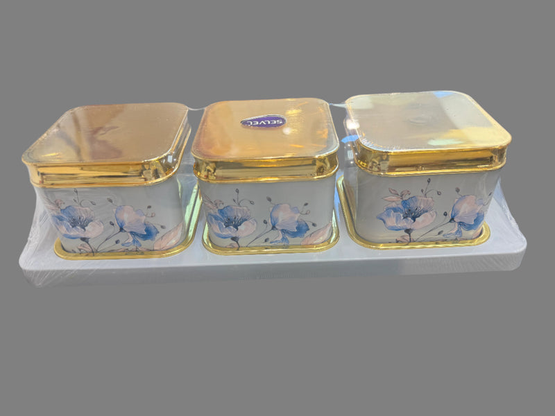 Selvel Polypropylene Utility/serving Container  (Pack of 3, )Floret