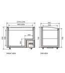 Two Sliding Glass Lids Dual Temperature Chest Freezer SD/SC-258/328YH Product Code: SD/SC-258/328YH