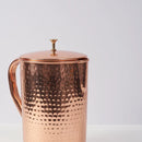 Pure Copper Jug - 1.5L and 2L Hammered Copper Jug (Hammered)