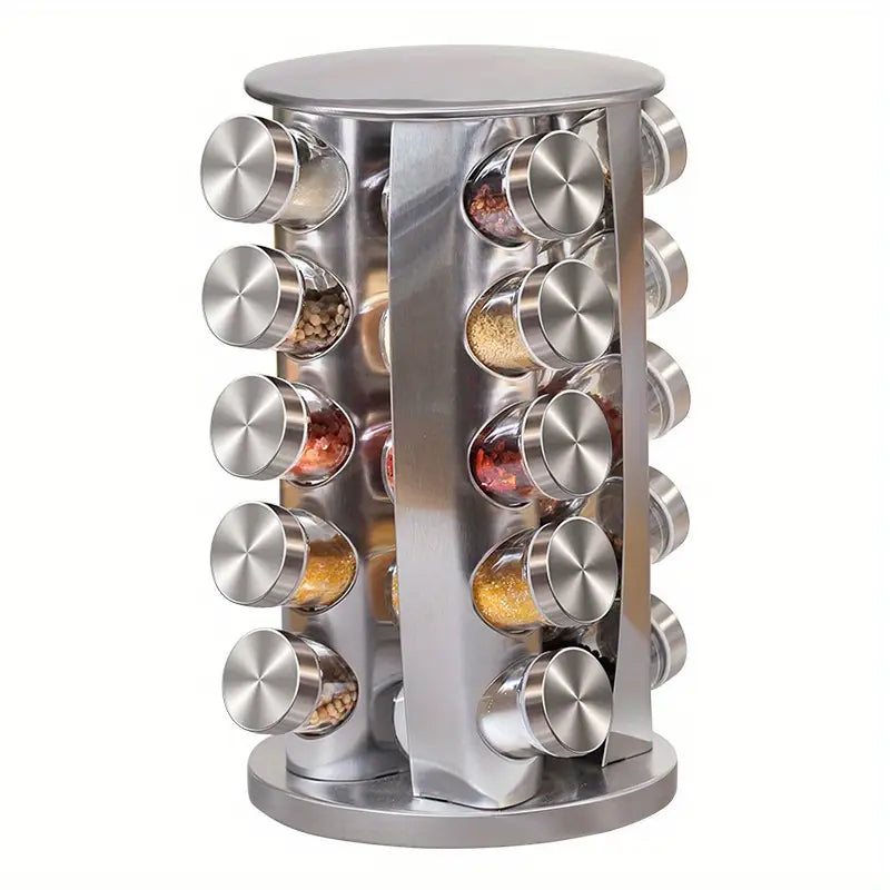Stainless Steel Revolving Spice Rack/Carousel Organizer for Cabinet, K ...