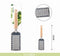 Stainless Steel Grater Flat with wooden handle