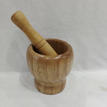 Durable wooden Imam Dasta, Mortar Pestle Set, Ohkli Musal