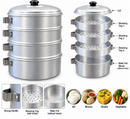 3 tier aluminium Steamer Pot For Home/ commercial (Shibu)