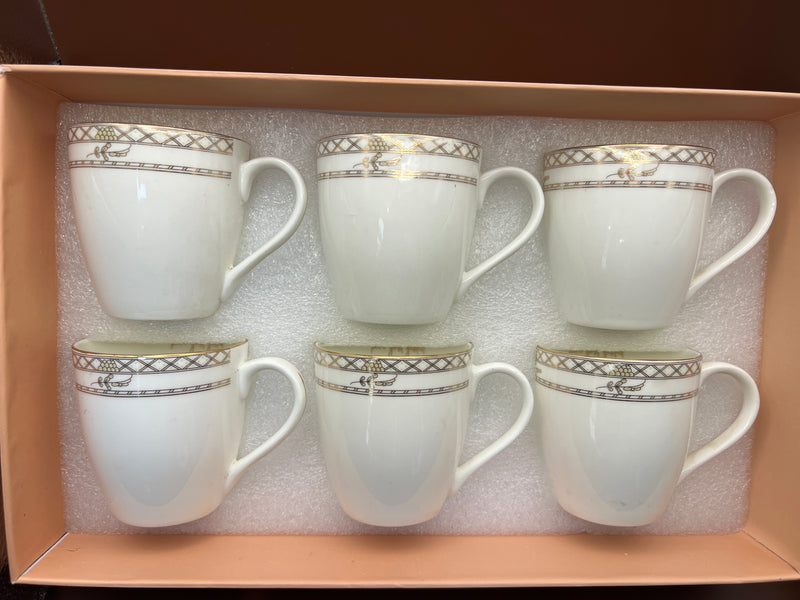 Mark Cup and saucer set of 6 Deco 1314