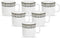 La Opala Opal Glass Coffee Mug 1 piece, Moroccan Gold, White 180 ml