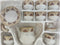 Cup and kettle set of 15pc