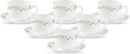 La Opala Morning Glory Cups & Saucers 220ml | Set of 6