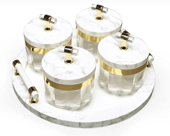 Utility/serving Container Super evoque Set Acralic Containers with Airtight Lid (3 colours)