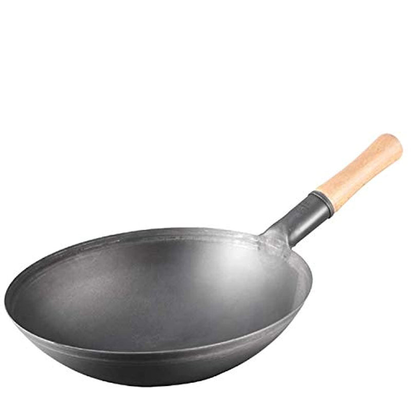 Chinese Iron wok kadai long handle