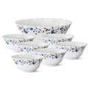 Larah by BOROSIL Opalware Floral Pudding Set - 7 Pieces
