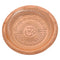 Copper Om Symbol Embossed Plate Aum Hindu Religious Puja Navratra Tika Thali  10cm