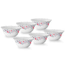 Larah by BOROSIL Opalware Floral Pudding Set - 7 Pieces