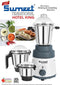 Sumeet Traditional Hotel King Mixer Grinder 1000 watts with 3 Stainless Steel Jars