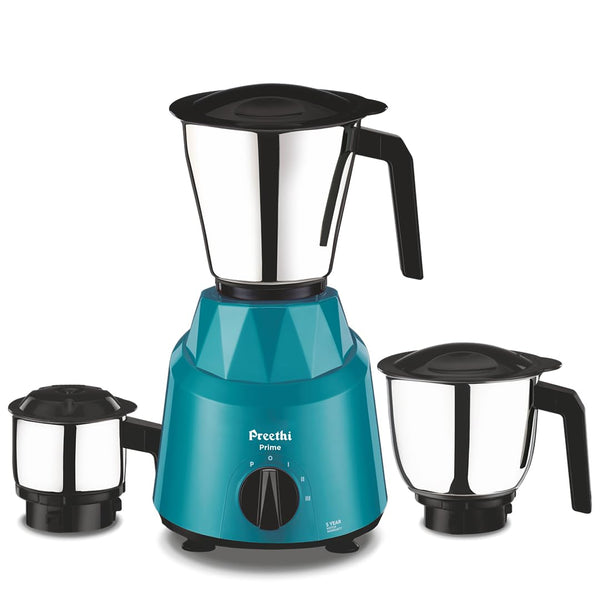 Preethi Prime Mixer Grinder for Kitchen with 3 Jars 750 Watt Green (MG-286) (2 weeks Special)