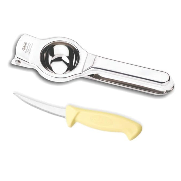 Stainless Steel Lemon Squeezer - Glare (free small knife)
