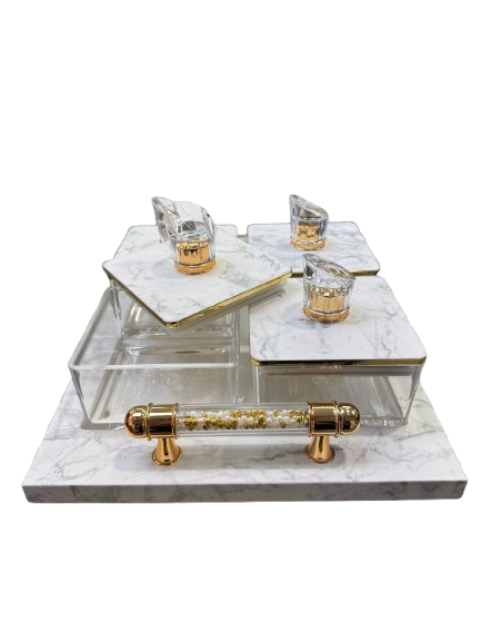 Utility/serving Container  Super Rafel Set 4 Heavy Acralic Containers with Airtight Lid (3 colours)