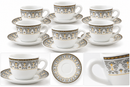 Borosil Cup and saucer set of 6