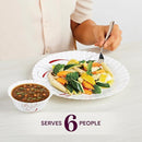 Larah by Borosil Boro Fluted Series Opalware Dinner Set | 27 Pieces