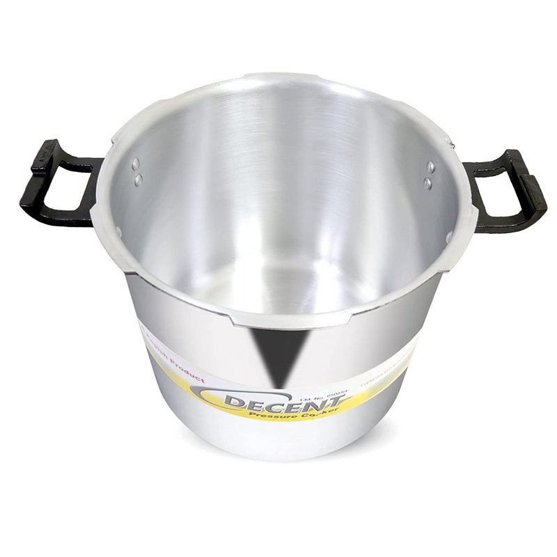 Decent Jumbo Aluminium Outer Lid Pressure Cooker 40 Litre (Silver)