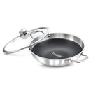 Prestige Tri Ply Honeycomb Kadai 240mm 2.7L with Lid