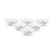 La Opala Opal Glass Vegetable Bowl Set 6 pcs, Tender Trio