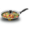 Hawkins Futura 26 cm Frying Pan, Nonstick Fry Pan with Glass Lid, Induction Non Stick Pan, Black (INF26G)