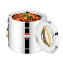 Mintage Stainless Steel Hot Pot with Side Handle (Silver) 7 sizes