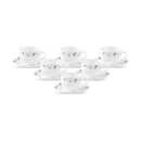 LaOpala Diva Twilight bouquet Tea Cup & Saucers Set of 6 (220ml)