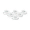LaOpala Diva Twilight bouquet Tea Cup & Saucers Set of 6 (220ml)