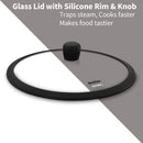 Hawkins Pro 3.5 Litre Shielded Nonstick Triply Deep-Fry Pan, Kadhai with Stainless Steel Handles and Glass Lid, Silver (PSNK35G)