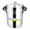 Decent Jumbo Aluminium Outer Lid Pressure Cooker 40 Litre (Silver)