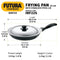 Hawkins Futura Nonstick Frying Pan 22 cm, 3.05 mm Thick with SS lid Induction Compatible (Black)INF22S