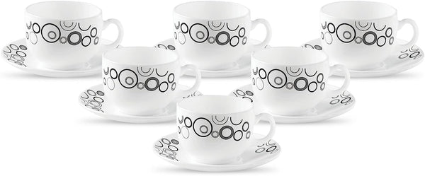 LaOpala Diva Misty Drop Tea Cup & Saucers Set of 6