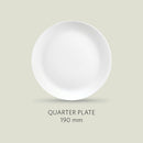 La Opala Diva Classique Cosmo Quarter plate and Full Dinner Plate 1 piece