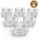Cup and saucer set of 6 (Gin Olive)