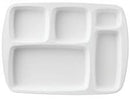 Servewell Dinner 5 Partition/Section Plate white Melamine