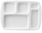 Servewell Dinner 5 Partition/Section Plate white Melamine